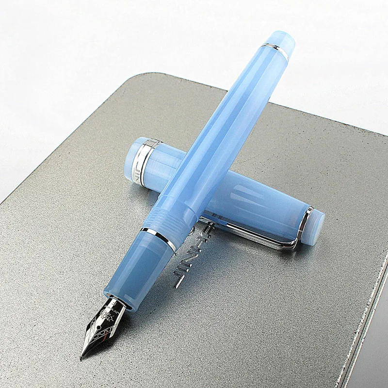 New Jinhao 82 Series Fountain Pen Acrylic F 0.5mm nib school office Supplies business writing ink pens Palace Red