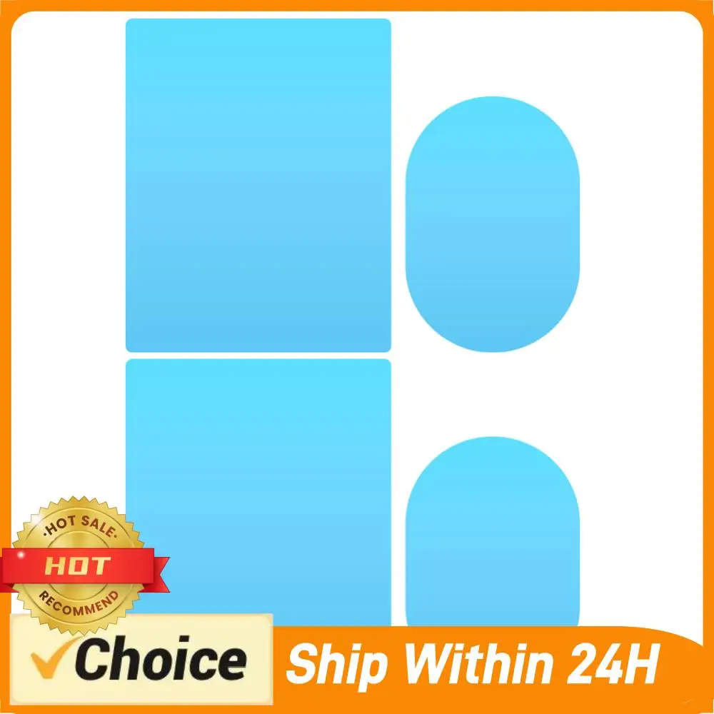 

4Pcs Car Hydrophobic Rainproof Protective Films with Scraper Car Side Mirror Window Rainproof Films for Automobile