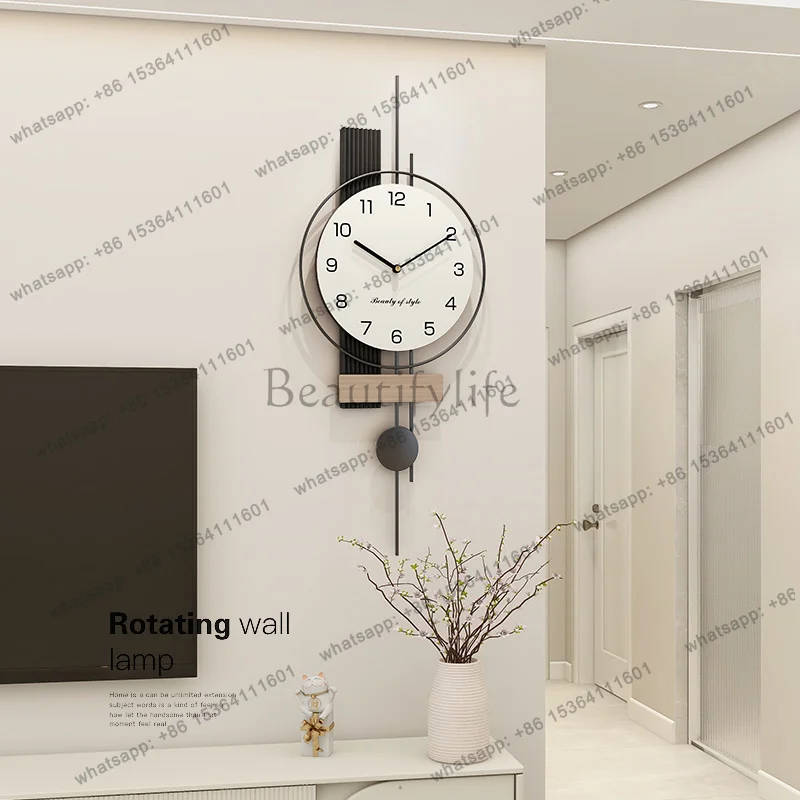 Minimalist Interior Wall Clock Fashion Living Room Modern Nordic Designer Clock Wall Silent Art Reloj De Pared Home Decoration