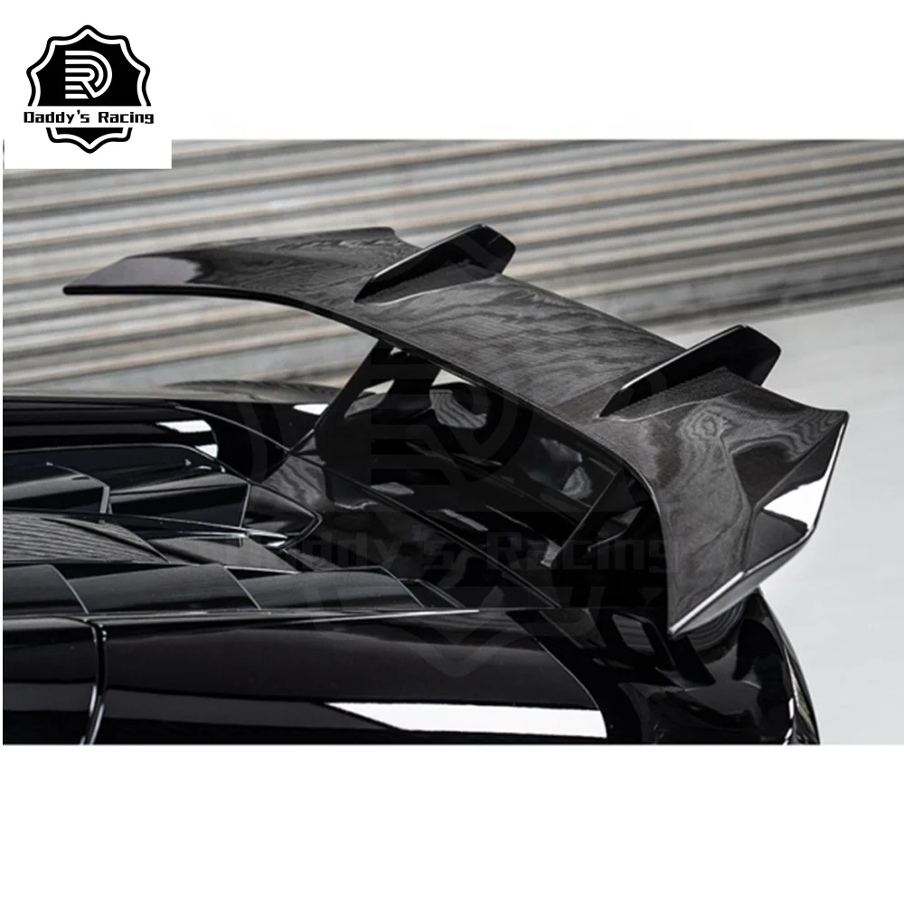 Dry Carbon Fiber Rear Spoiler Wing Fit For 2019-2021 Huracans Evo DD Style High Quality Car Tuning