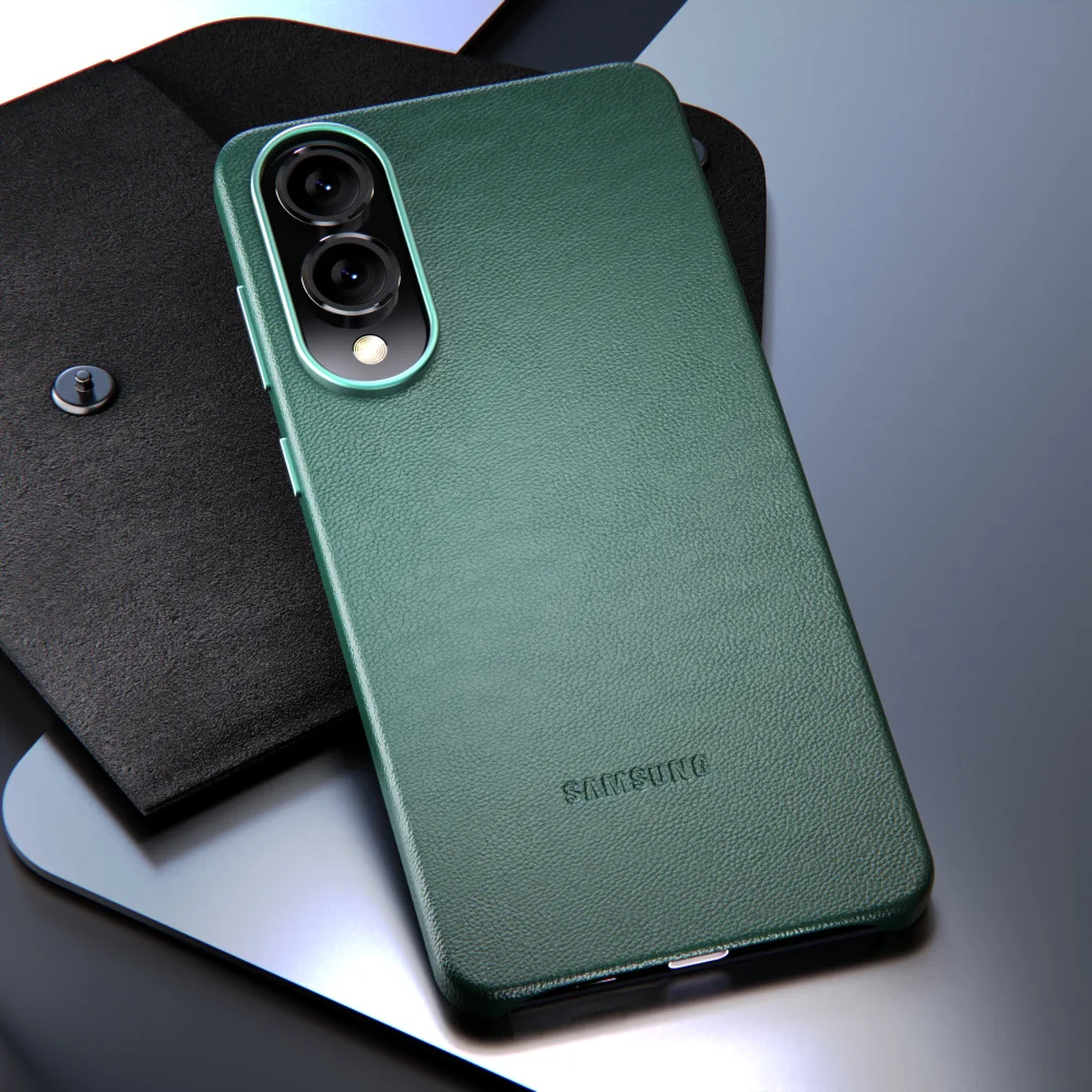 Oryginalne skórzane etui na telefon Samsung Galaxy S25 Edge Ultra Plus, luksusowe biznesowe etui S25Edge z pełną ochroną aparatu, odporne na wstrząsy. — zdjęcie produktu 5