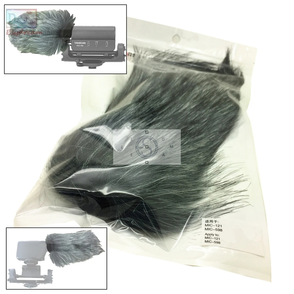 

Outdoor Furry Cover Windscreen Windshield Muff For MIC-121 MIC-598 Microphone Deadcat Wind Shield MIC
