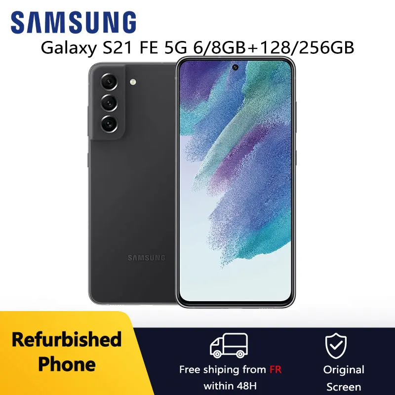 Samsung Galaxy S21 FE 5G G990U1 G990U1/DS ricondizionato 6,4 ROM 128/256 GB RAM 6/8 GB Snapdragon NFC Cellulare Eccellente condizione