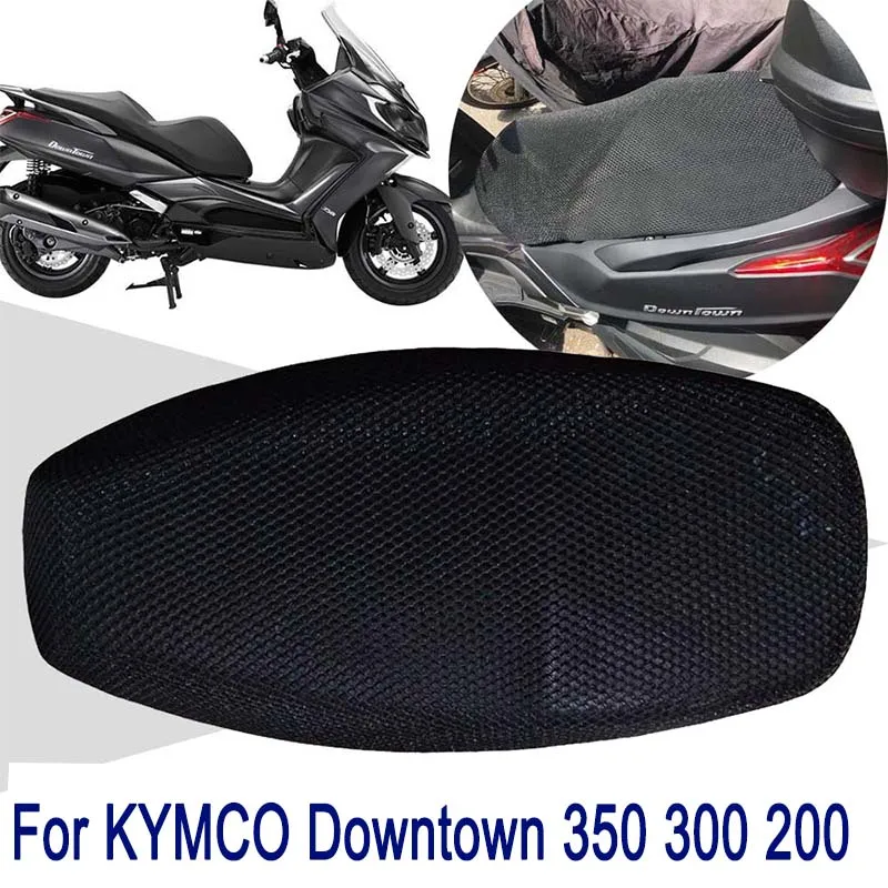 3D Breathable Mesh Seat Cushion Cover Protector Case Seat Cover For KYMCO Downtown 350 350i 300 300i 200 ct250 ct300 ck250t-11