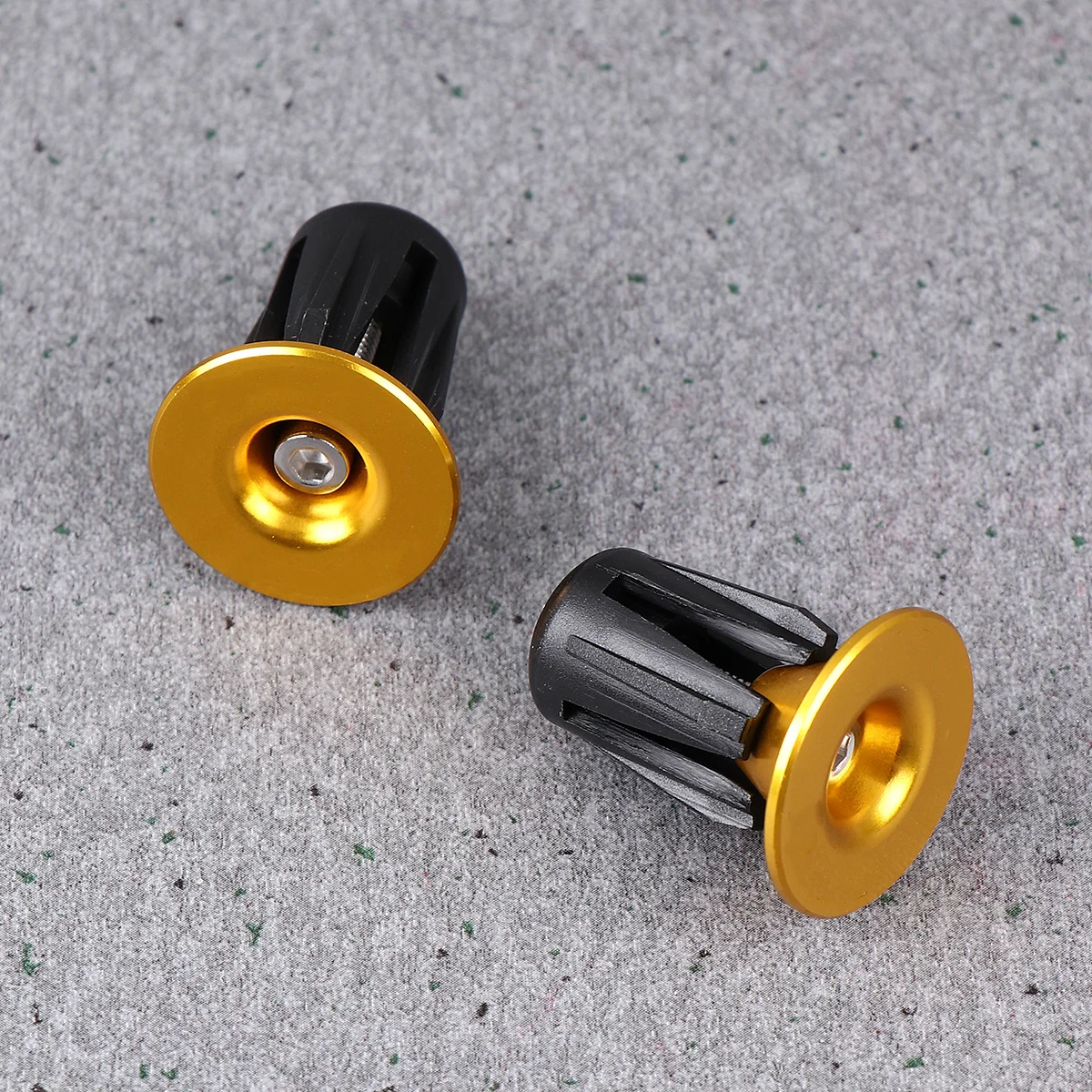 

1 Pair Aluminum Alloy Bike Handlebar Plug Purple M4X34Mm 22-24Mm Durable Grip For Mountain Road Folding Adult Bicycle Handlebar