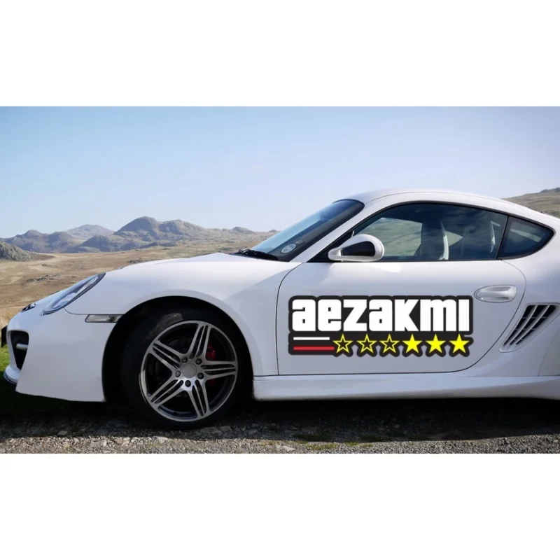 Three Ratels X297 AEZAKMI Car sticker Personality vinyl decal Car rear windshield bumper Laptop guitar motorcycle sticker