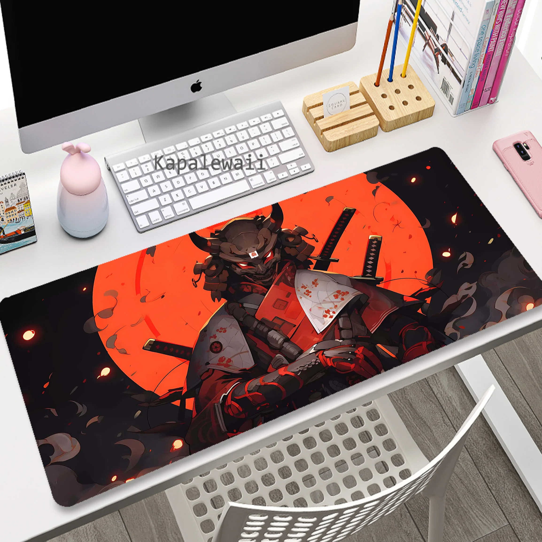 Japanische Art Maid Warrior Anime große Mauspad Gamer Mouse pad Büro zubehör für Schreibtisch matte Spiel Tastatur Pads 900x400mm