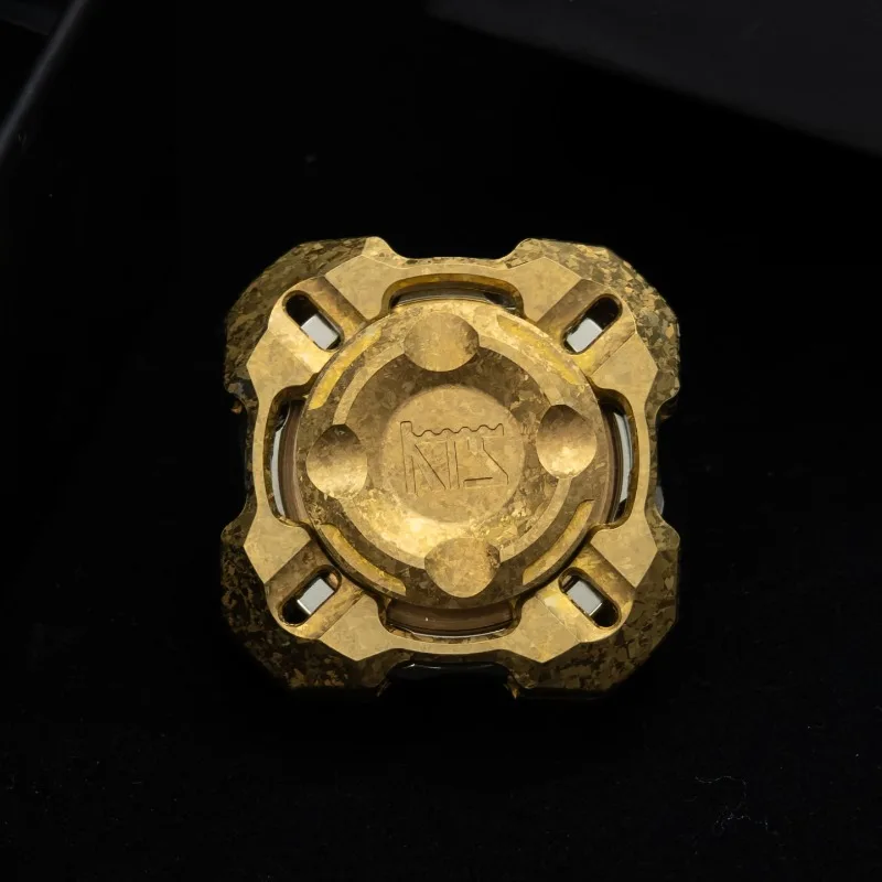 KTS EDC Mortise and Tenon M4 Four-leaf Limited Internal and External Linkage Mechanical Metal Fidget Spinner Decompression Toy
