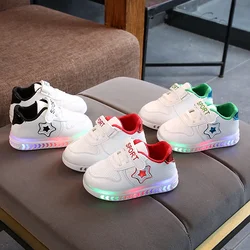 Zapatillas LED Kid Sneakers autunno ragazza scarpa luminosa suola morbida ragazzo scarpe Casual antiscivolo scarpe da Skate scarpe da bambino zapatos niina