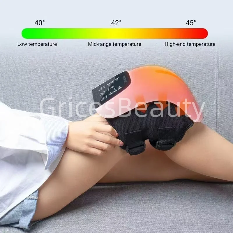 Protable Knee Massager Knee Joint Muscles Relaxtion Equipment Smart Red Light Vibration Massage Electric Device Home Use Gift