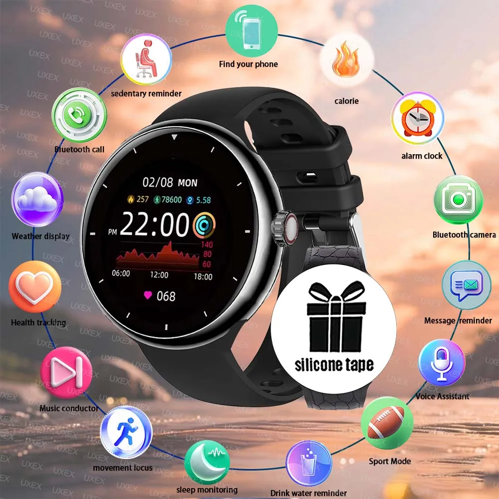 

2025 New Smart band Watch Men 1.5 ”HD Activity Tracker Bluetooth Call Voice Assistantssistant Fashion Meeting Gift Sports Ladies