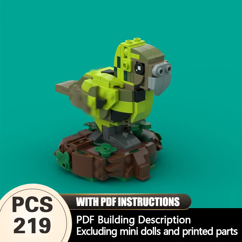 

Creators Animal Series Model MOC Building Bricks Night Parrot Modular Technology Gifts Holiday Assemble Children Toys Suit