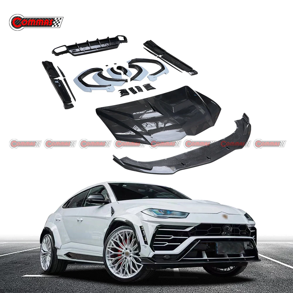 

Newest 1016 Style SUV Body Kit For Lamborghini URUS Customized Carbon Fiber Car Front Rear Bumpers Side Skirt Engine Hood Kits