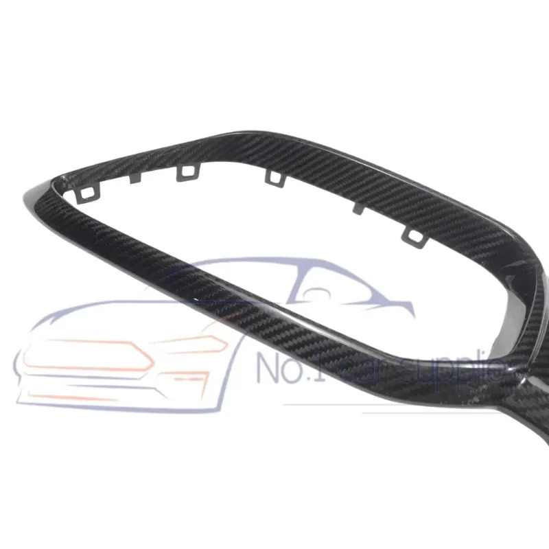 Dry Carbon Fiber M2C Competition Front Kidney Grille Covers For M2C Bumper Lip