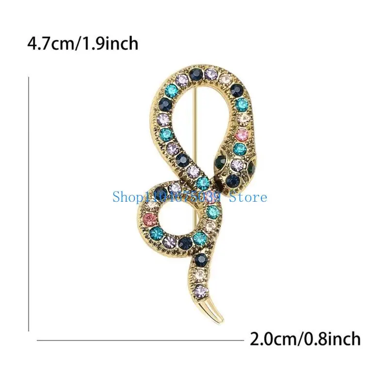 5ASD أنيقة بروش مع أحجار الراين للجنسين أزياء إكسسوارات بروش مناسبة لتعزيز اللباس الحفلات والبدلات #6