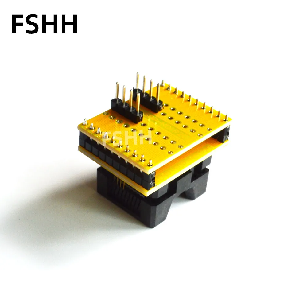 Imagem -05 - para Dip8 ic Soquete Adaptador do Programador Sa605b Sop8 Soic8 Soquete de Teste ic para 25xx Eeprom Spi Flash Chip 208mil Sop8