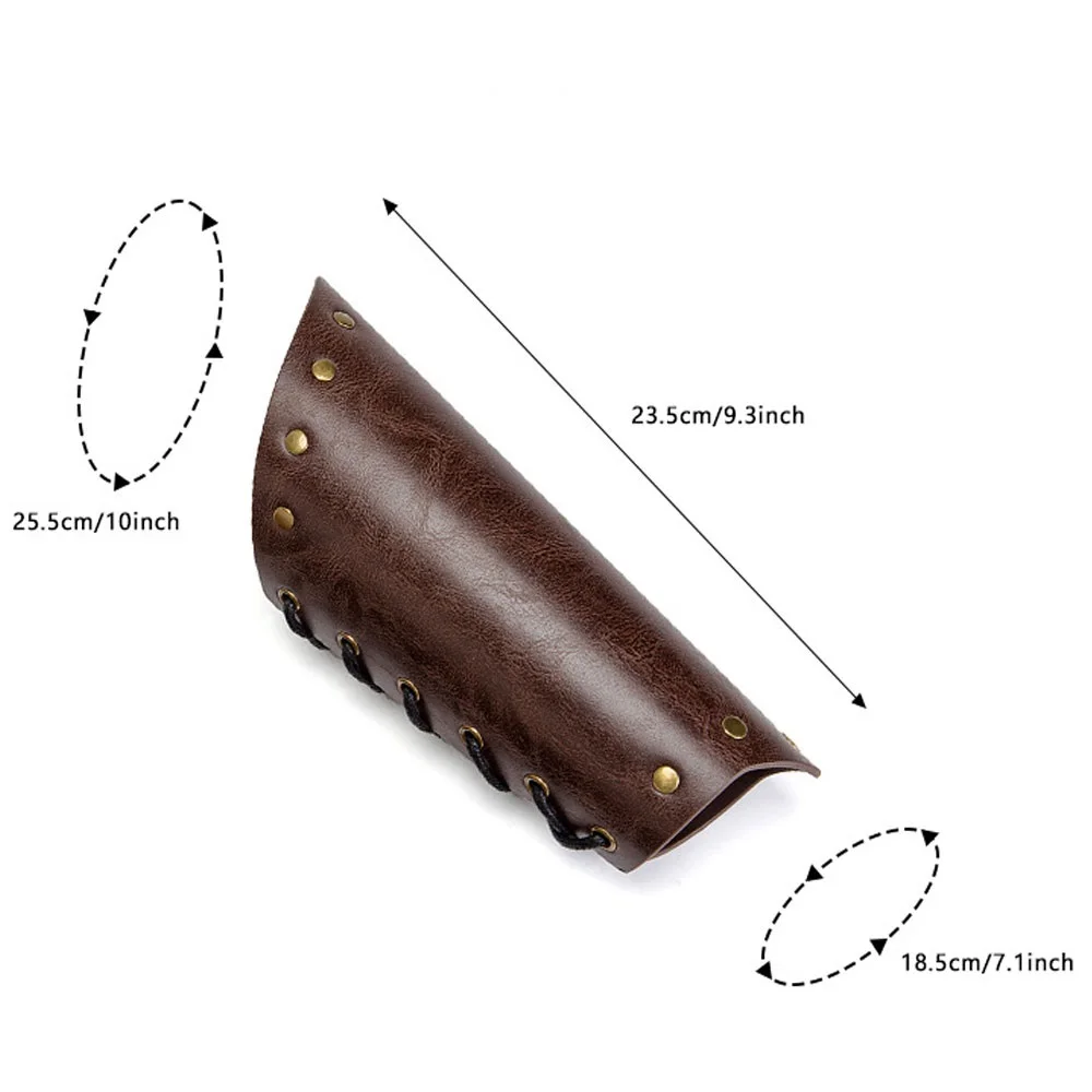 Męskie Średniowieczne Cosplayowe Nakładki na Ręce ze Skóry PU, Sznurowane, Wikingowie, Piraci, Rycerze, Rękawice, Ochraniacze na Nadgarstki, Bransoletki, Akcesoria Steam Punk