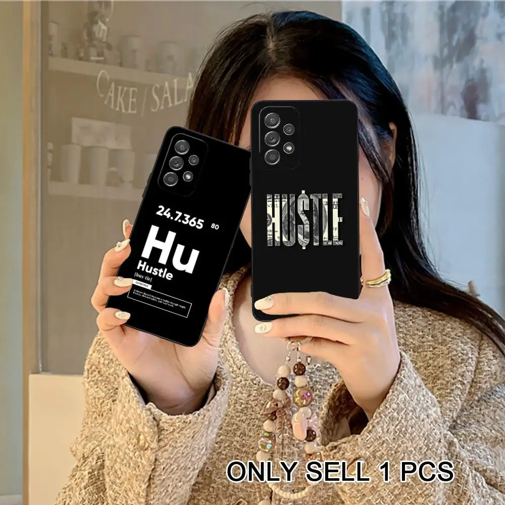 Hustle Patterns Phone Case for Samsung Galaxy A57 56 55 54 53 52 51 37 36 35 34 33 32 31 5G Soft TPU Shockproof Cover
