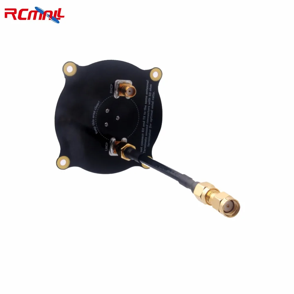 5.8GHz 9.4dBi Triple Feed Patch Antenna SMA Directional Circularl with Connectors for FPV Racing RC Drone