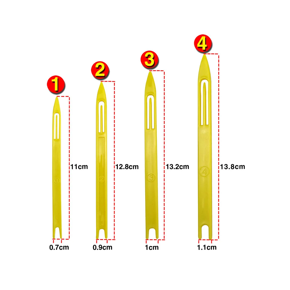 40 قطعة صيد السمك المعاوضة إبرة المكوكات قوية مقاومة للاهتراء سهلة الاستخدام لإصلاح صافي الزهر إصلاح إبرة صافي النسيج المكوكات