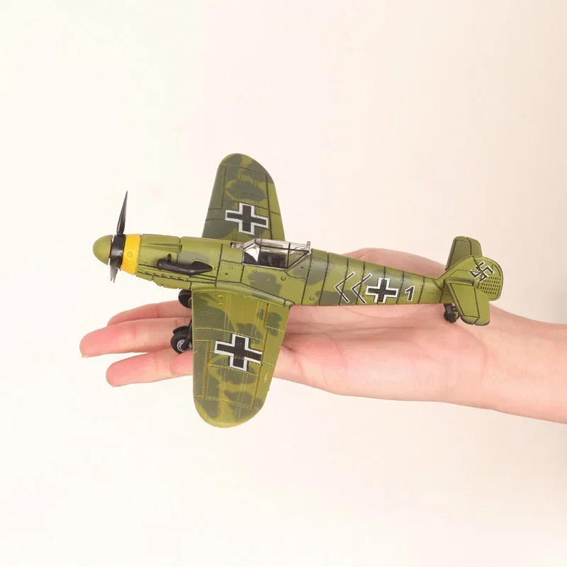 6 Colors 1/48 4d Assemble Military Model Toys Building Sets Airplane BF-109/F4U/Spitfire Fighter Diecast War-II Plane