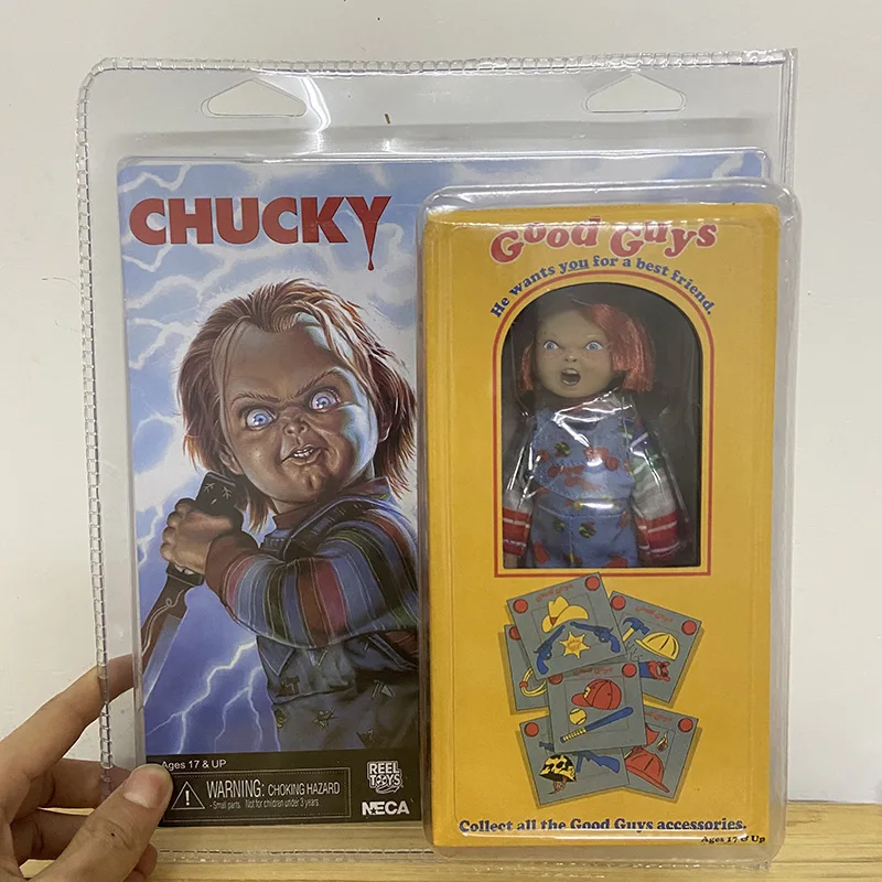 NECA Bride of Chucky Actionfigur Chucky Doll Childs Play Good Guys Ultimate He Wants You Be A Best Friend Sammlerspielzeug Geschenk