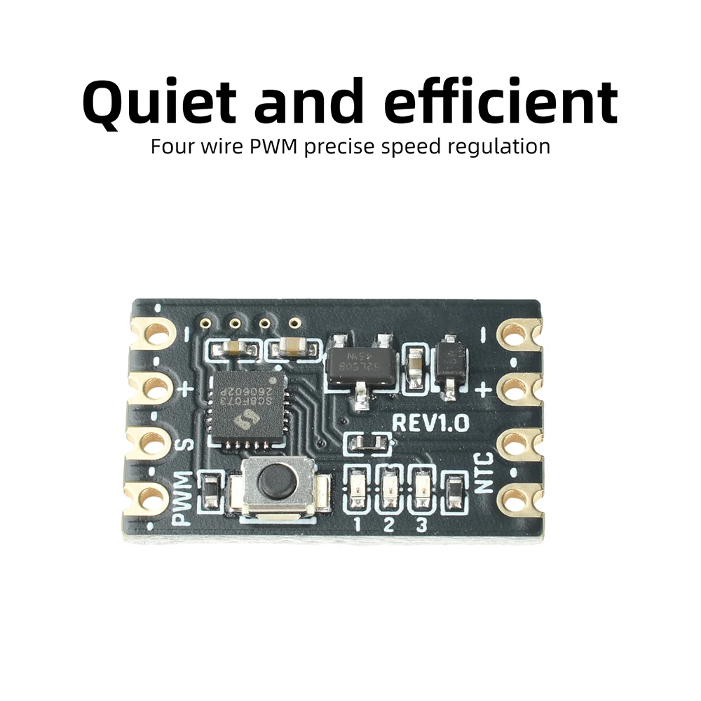 Mini Ultra-Kompakter PWM-Lüfter-Temperaturregler Intelligente Drehzahlregelung für CPU- und Router-Kühlkörper – Detail 7