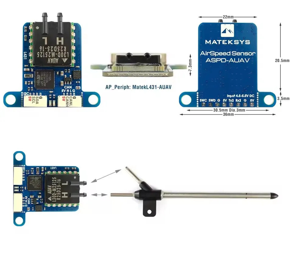 Matek HCS-150A Systems Hall Effect Current Sensor 150A Module 0~69V Voltage Sense