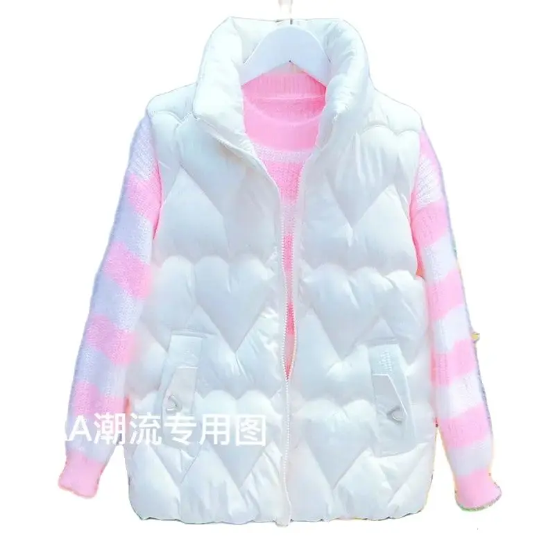 

Fashion Down Cotton Waistcoat Women's Short Fall/Winter 2022 New Korean Version Loose Waistcoat Vest Student Ladies Jacket