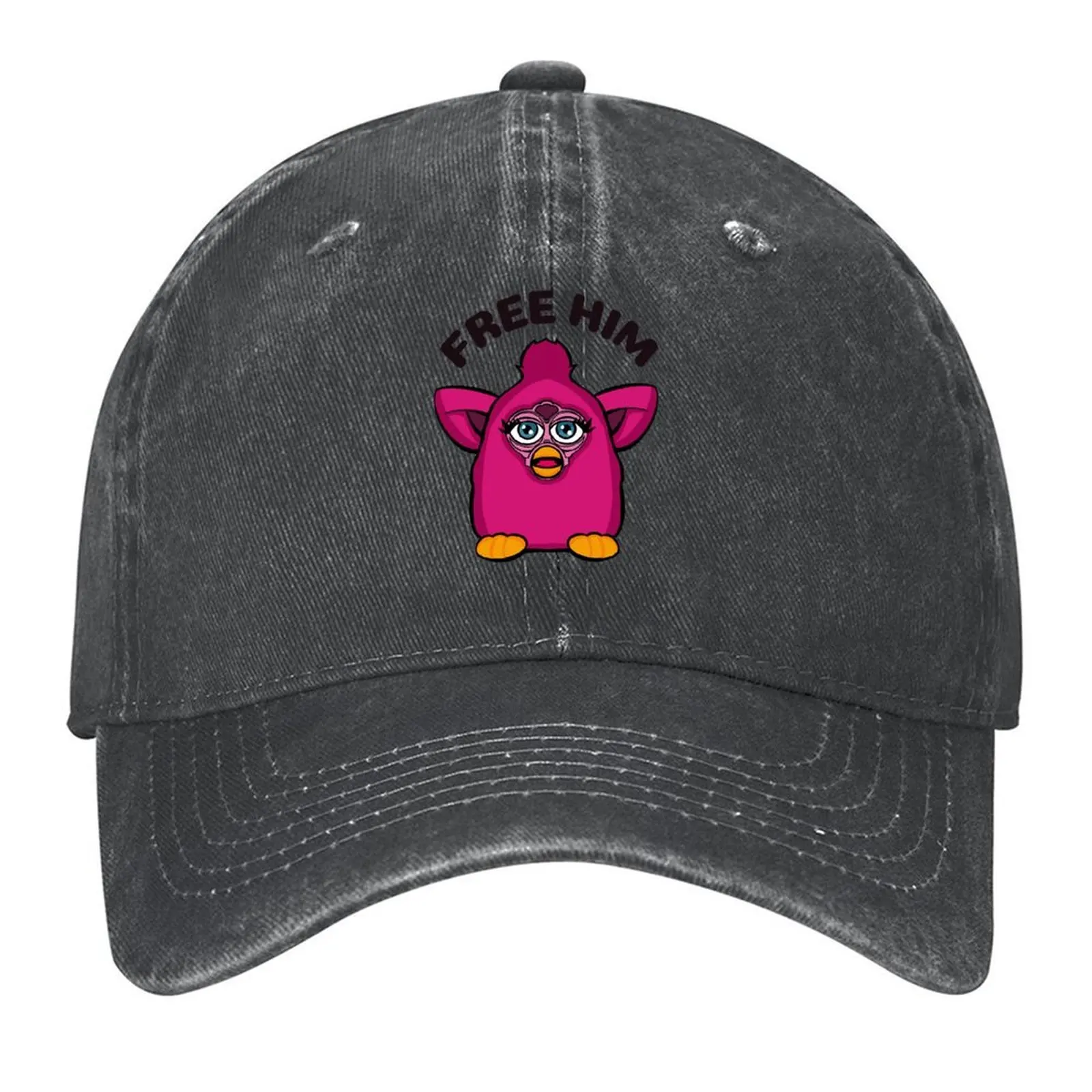 

Furby Free Him Baseball Cap Hat Beach Rave Golf Hat hats for men Men's Women's