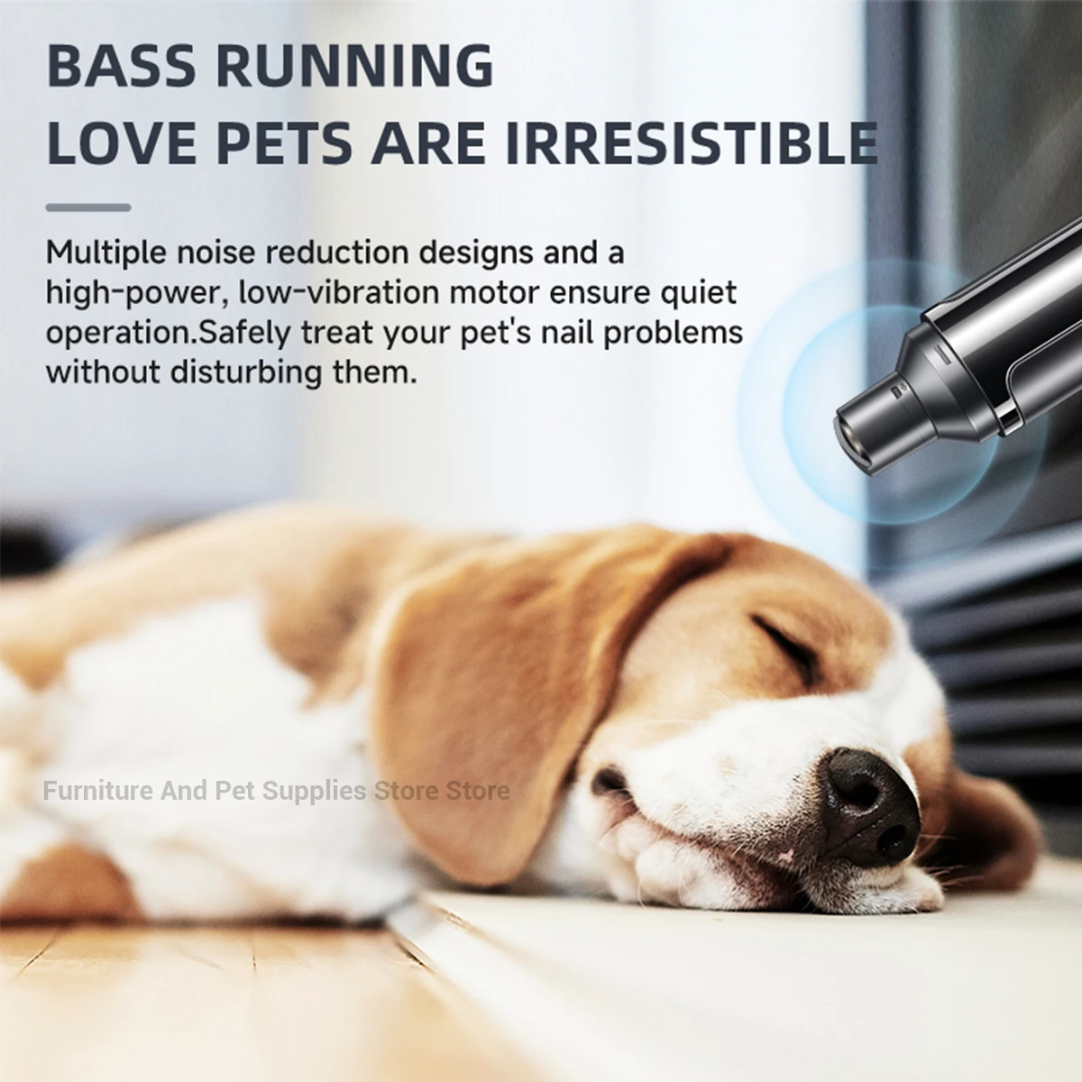 Electric Dog Nail Grinder Pet Nail Clipper USB Rechargeable Pet Nail Trimmers Painless with Polisher Wheel for Small/Large Pets gallery 4