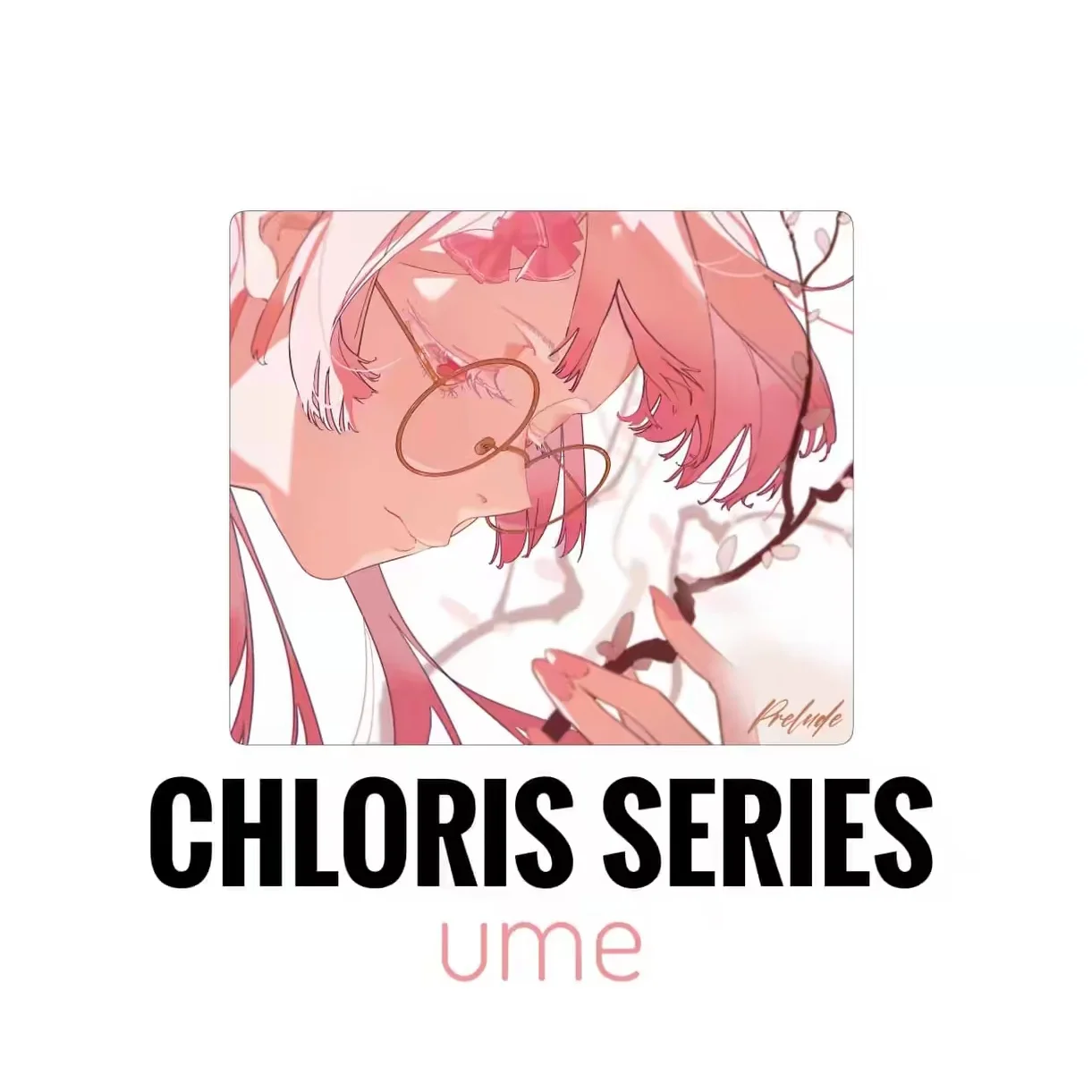 「Chloris Series」Ume Fine Control Mouse Pad Prelude Gaming Mouse Pad 490×420×4mm Inoue Slimflex Bottom Adhesive