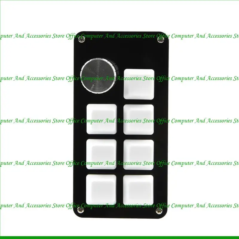 

U55C 7 Keys Mini клавиатура с 1 ручкой настраиваемой персонализированное игровое редактирование программирования.
