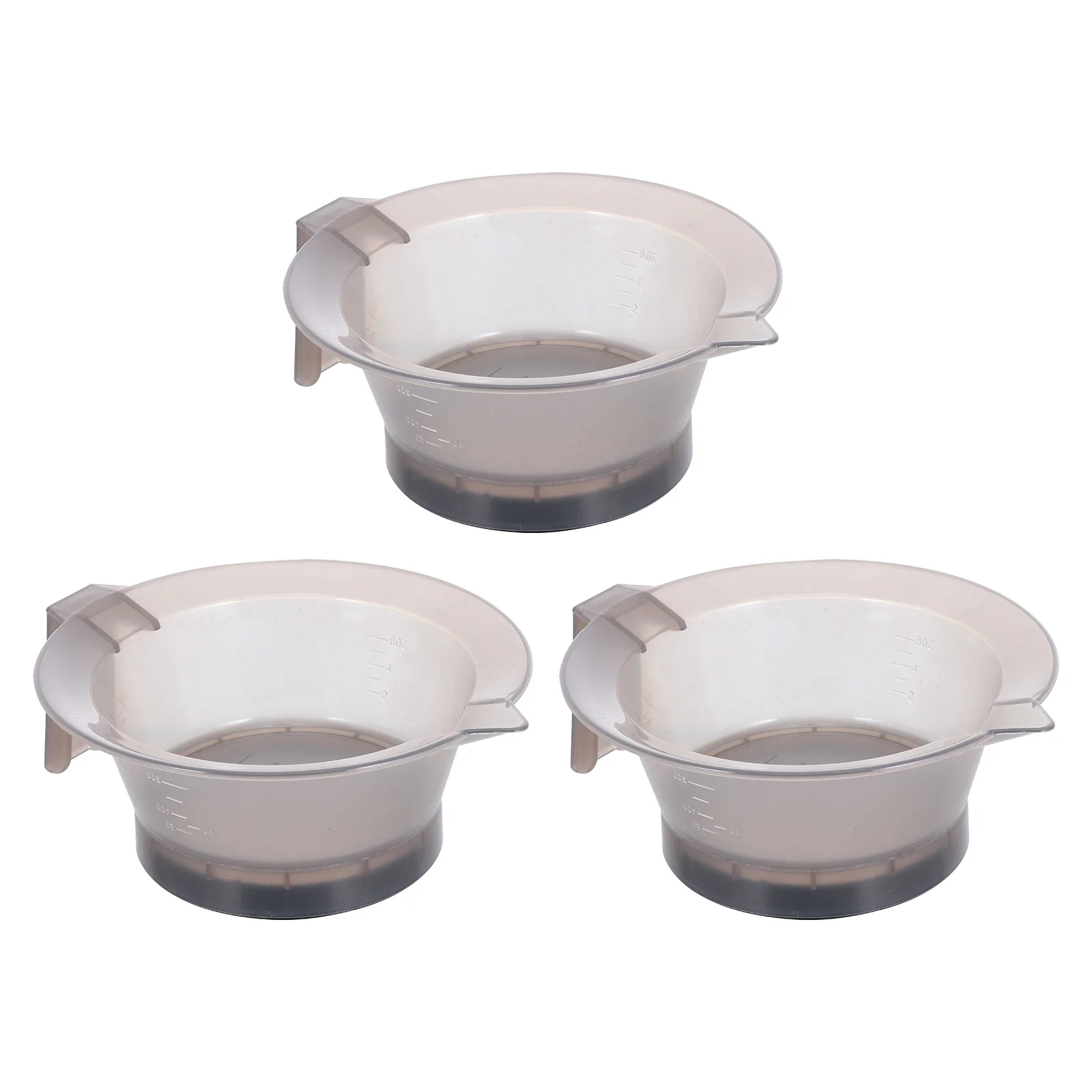 

3Pcs Hair Color Bowl Professional Anti Static Mixing Tint Bowls with Handle for DIY Hair Dyeing Neat and Clean Application