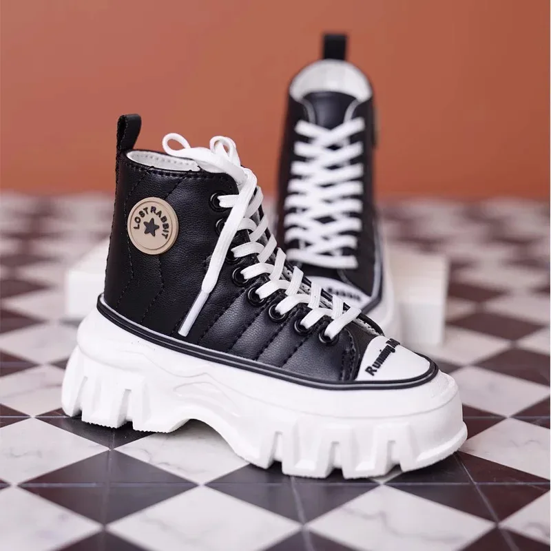 

BJD doll shoes suitable for strong uncle size thick sole high top color matching casual shoes board shoes doll accessories