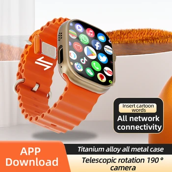 CD12 MAX Smart Watch 2.39 cala Amoled 5G LTE OS 15.0 Smartwatch z obrotową kamerą GPS WiFi Kompas Gniazdo na kartę SIM Bateria 2100 mAh