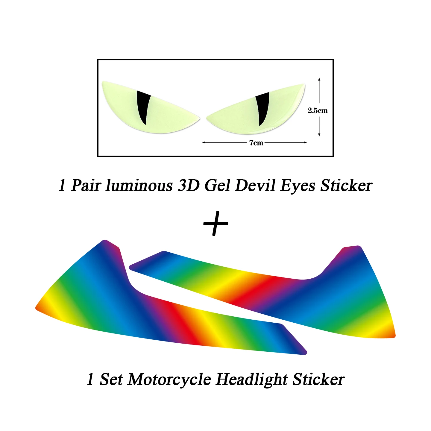 Für CFMOTO 675SR Gradient Motorrad-Scheinwerferschutzfolie Aufkleber Moto Sportbike Augenbrauen-Licht Vinyl Zubehör Dekor