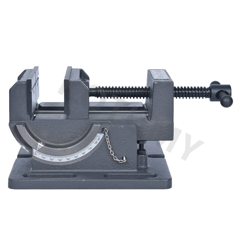 Precision Milling Machine Vise 4 Inch Tiltable Guide Type Angle Flat Tongs Tilt Angle Vise For Drilling Machine Bench Drill