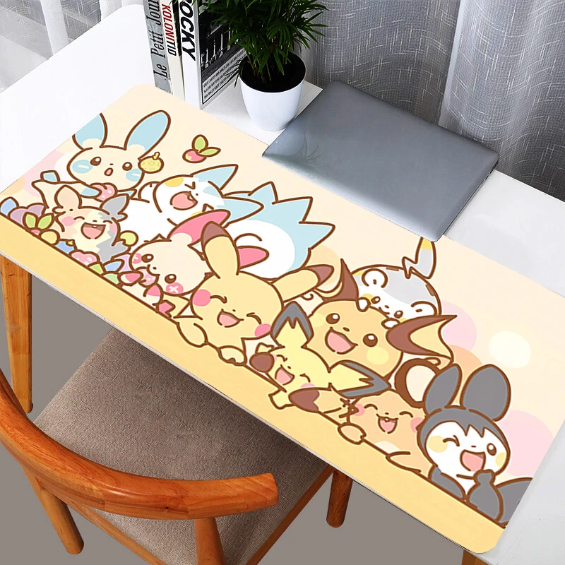 Mouse Pads Gaming Accessories Pokemon Pikachu Gabinete Gamer PC Computer Desk Mat XXL New Keyboard Durable Tablet Mousepad