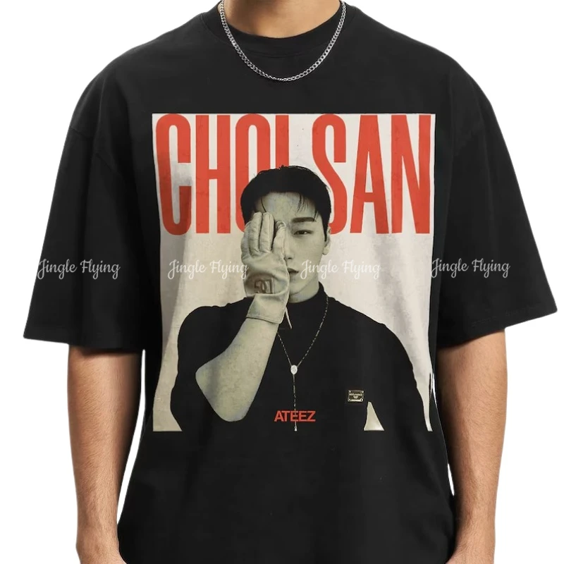 Choi San Ateez Kpop Inspired Graphic Shirt Vintage Kpop Shirt For Woman And Man