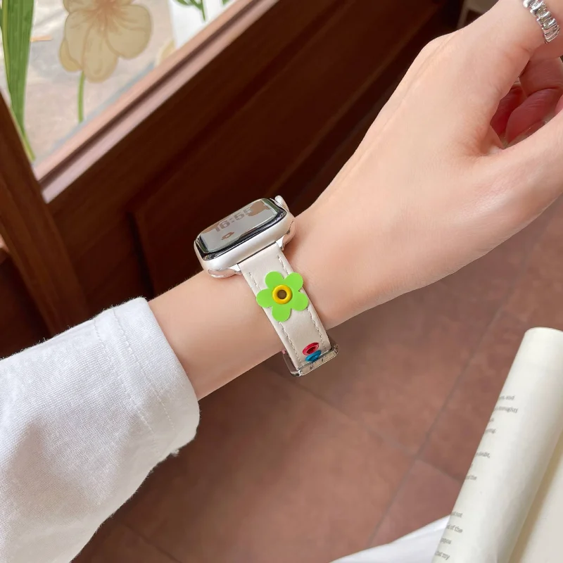 Leather Strap For Xiaomi band 10 Pro/9 Pro/8 Pro Women Belt Sport Watchband for Redmi watch 6/5/4 Replacement Correa Bracelet