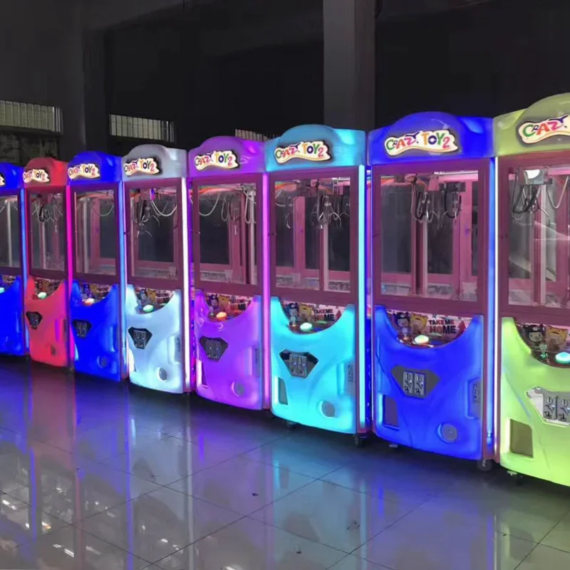 Cheap Crazy Toy Claw Crane Games Catch Plush Doll Grab Candy Coin Operated Arcade Small Mini Gashapon Prize Gift Vending Machine