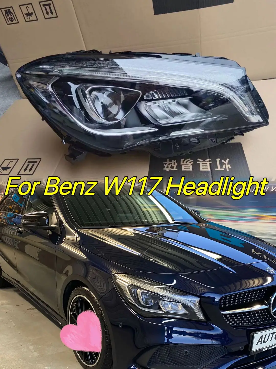 

Автомобильные светодиодные фары в сборе, подходит для Mercedes-Benz W117 Cla200 cla220 cla260 2014-2019