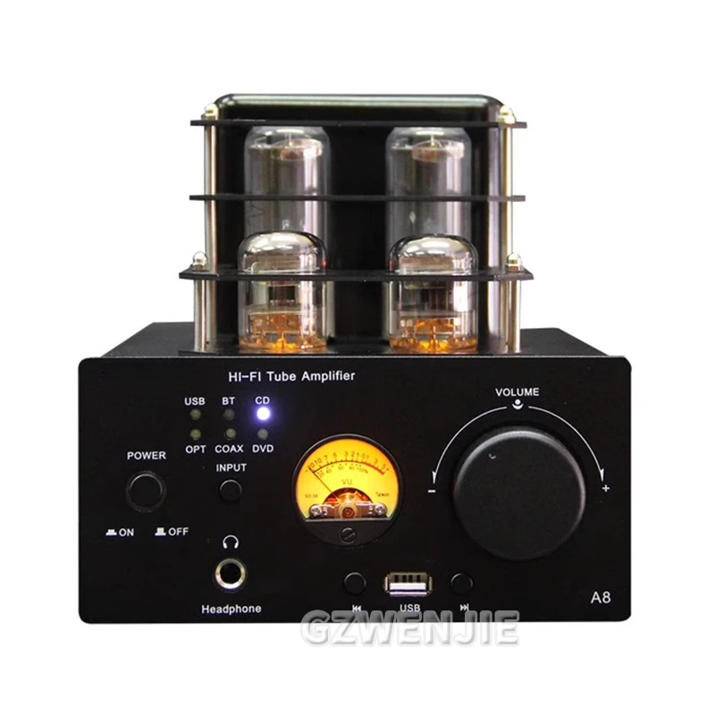 

80W+80W Hifi Tube Amplifier High Power Fever Amplifier Auido Speaker Amplifier Home Theater Bluetooth 5.0 With Ear Amplifier