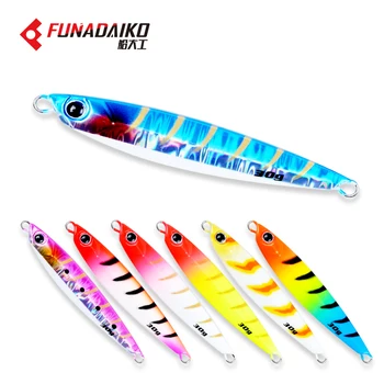 FUNADAIKO ใหม่ Pesca 30g 40g 50g 60g Casting Jig Jigging Fish Lure ช้าโลหะ Jigs น้ําเค็มเหยื่อตกปลา