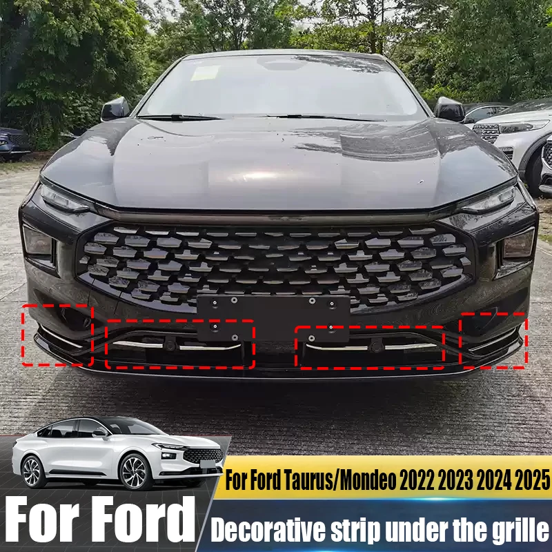 Modified grille lower decorative strip automotive exterior decoration accessories Suitable Suitabled Taurus/Mondeo‌ 2022 2023 20