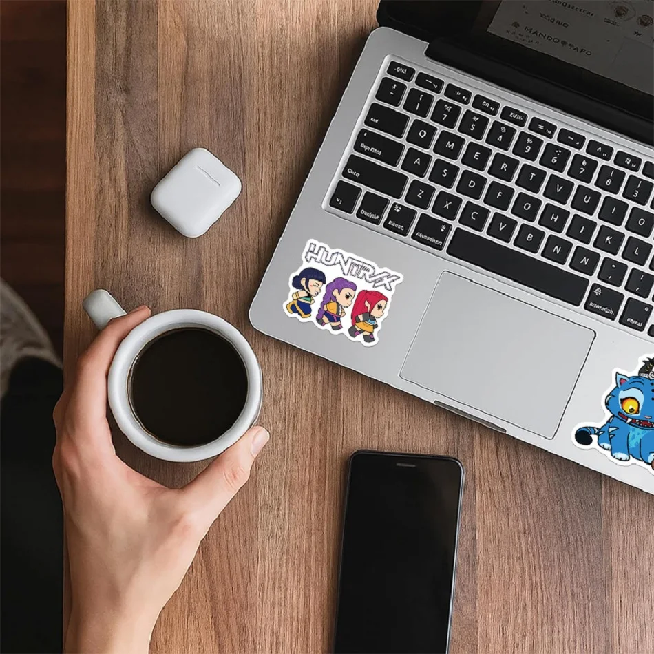 Anime KPOP Demon Hunters Stickers Korean ldol Movie Waterproof Water Stickers Suitable For Water Bottles Laptops And Computers