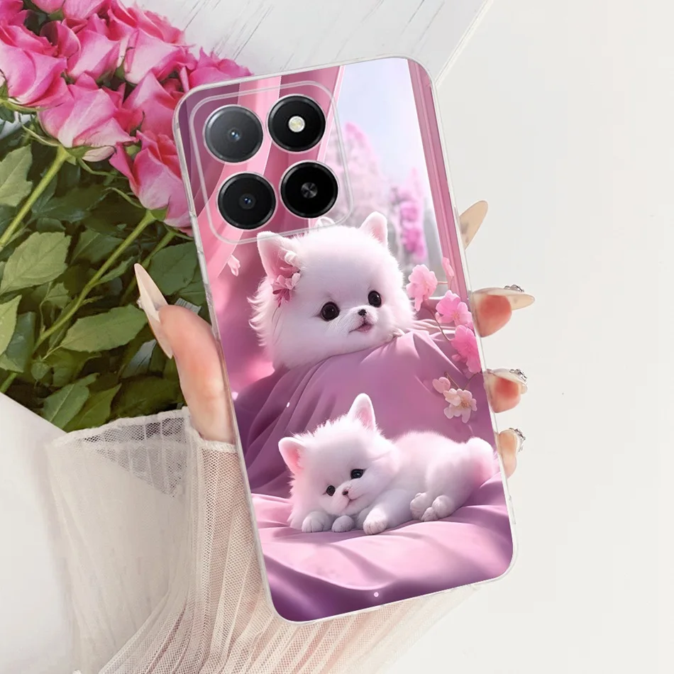 حافظة لهاتف Honor X5b Plus 2025 على شكل فراشة على شكل زهرة لطيفة على شكل قطة لهاتف Honor X5B X 5b Plus 4G حافظة لهاتف من السيليكون الناعم من البولي يوريثان #6