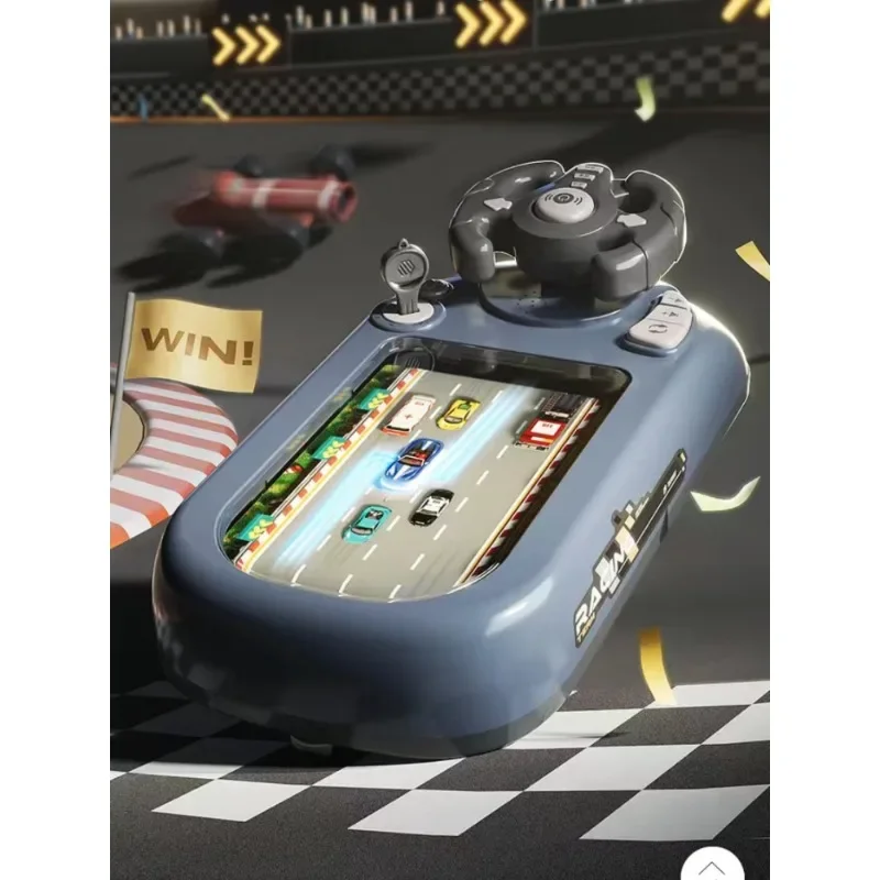 Children's eye protection racing adventure puzzle board game simulated driving car game console steering wheel