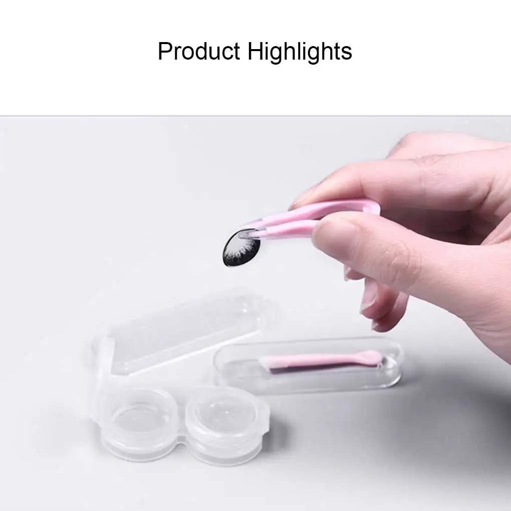 Contacts Lenses Tweezer Reusable Colorful Indoor Household Replacing Inserter Remover with Storage Box Color Random
